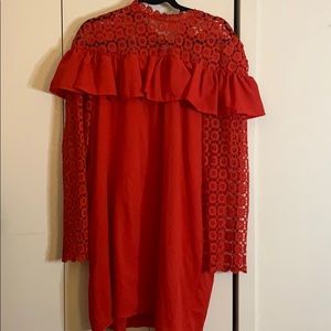 Plus Size Red cocktail Dress
